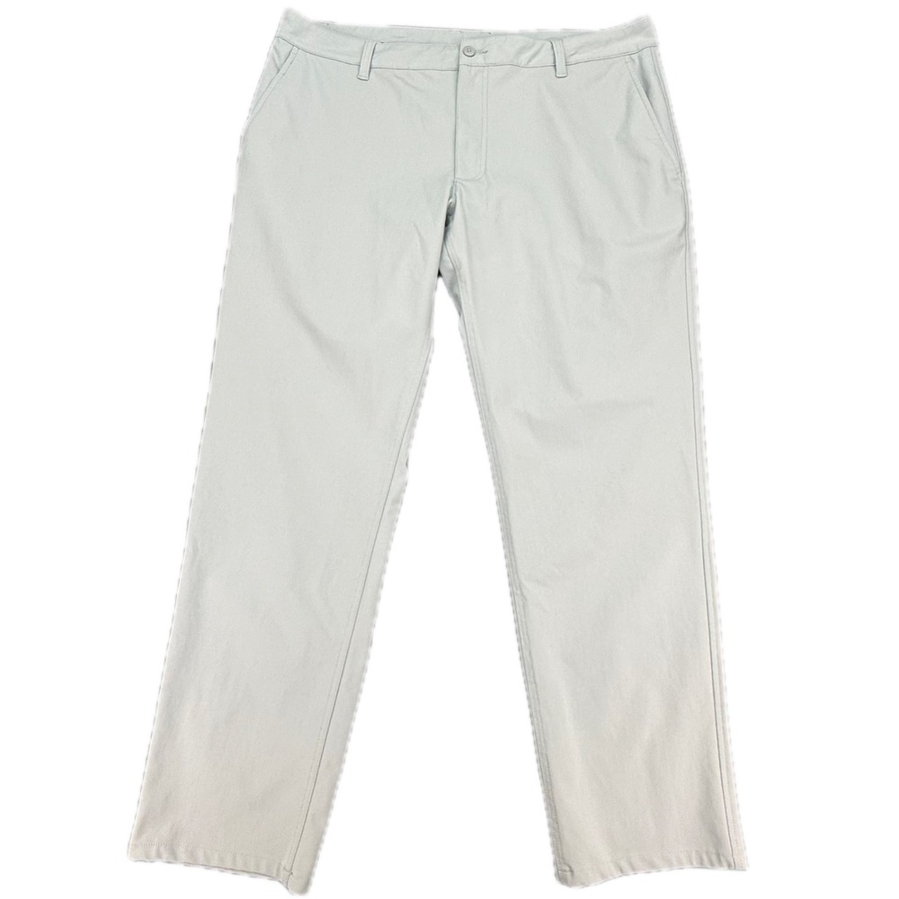 FootJoy Golf‎ Pants Men 38x30 Light Grey Performance Flat Front Trousers 29019
